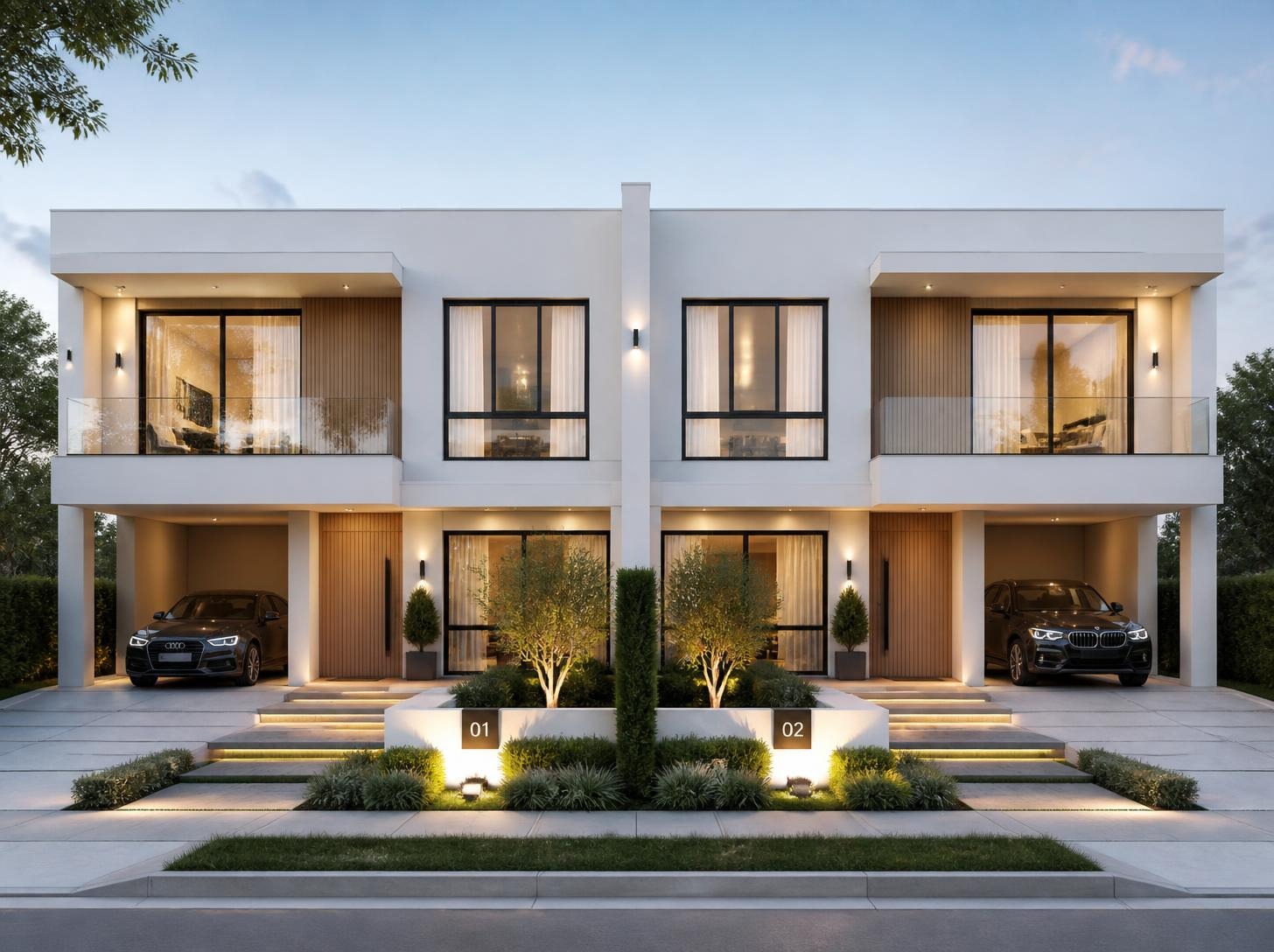 Duplex Ébène — Duplex jumelé R+1